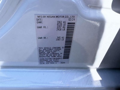 2024 Nissan Altima SR FWD