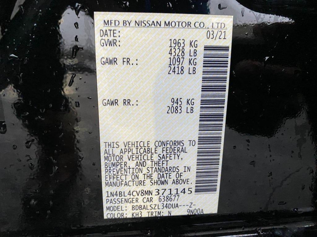 2021 Nissan Altima SR FWD