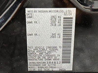 2024 Nissan Altima SV FWD