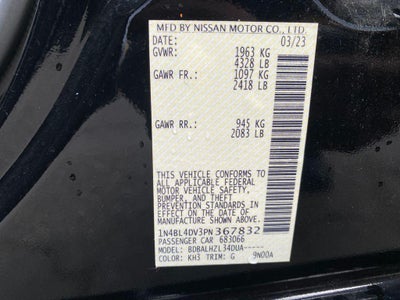 2023 Nissan Altima SV FWD