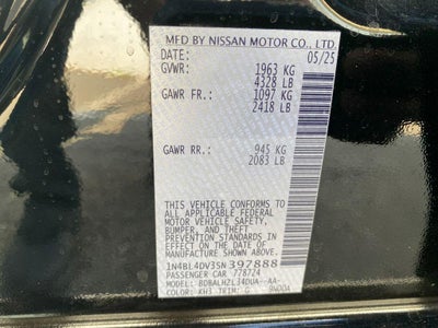 2025 Nissan Altima SV FWD