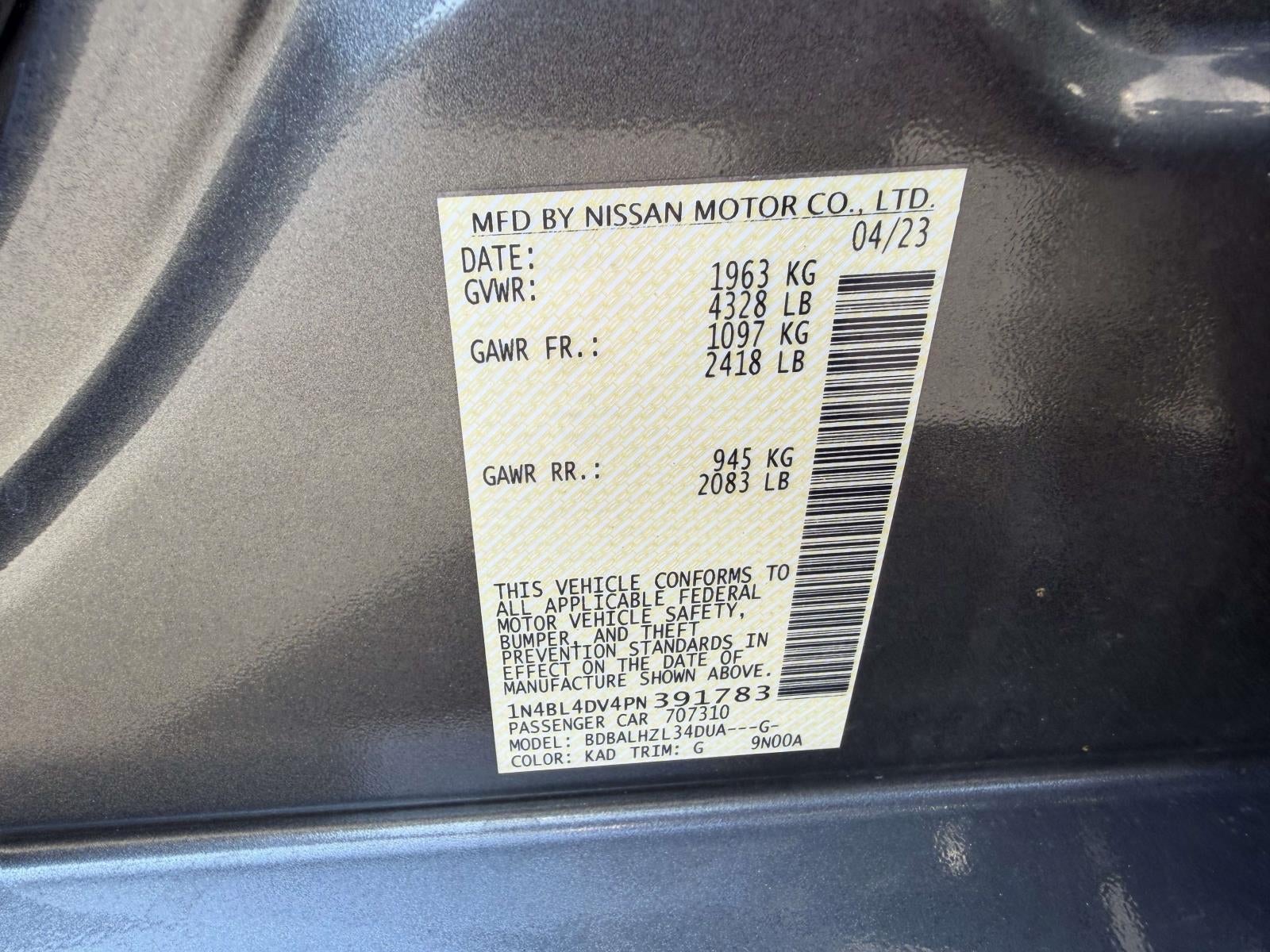 2023 Nissan Altima 2.5 SV