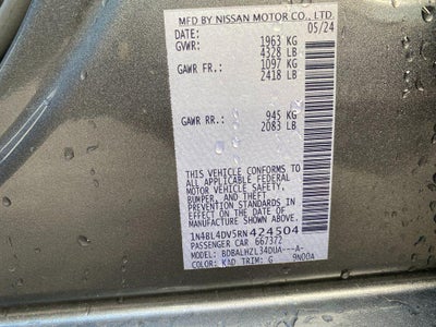 2024 Nissan Altima SV FWD