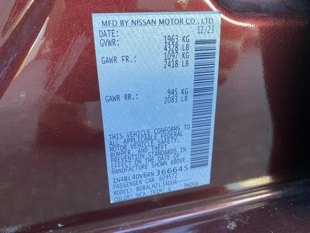 2024 Nissan Altima SV FWD