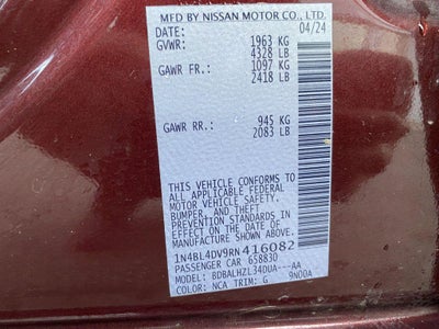 2024 Nissan Altima SV FWD