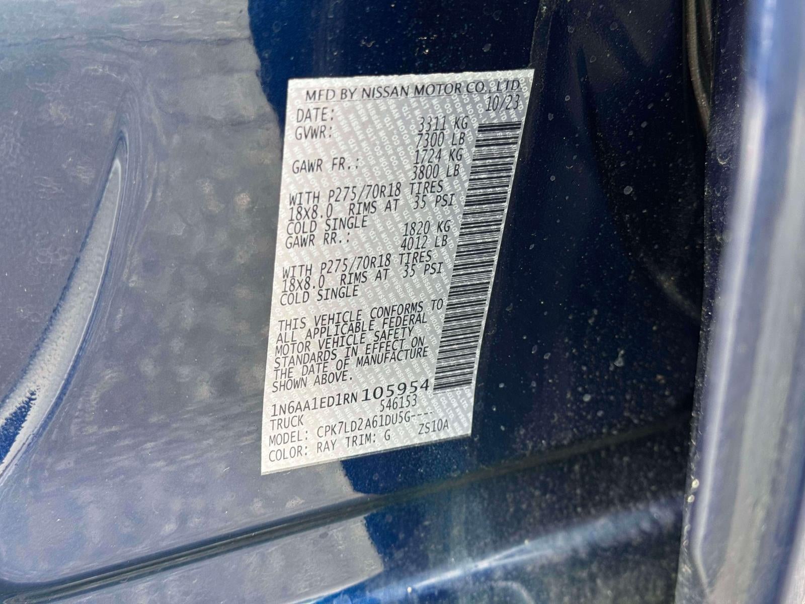 2024 Nissan TITAN Crew Cab PRO-4X 4x4