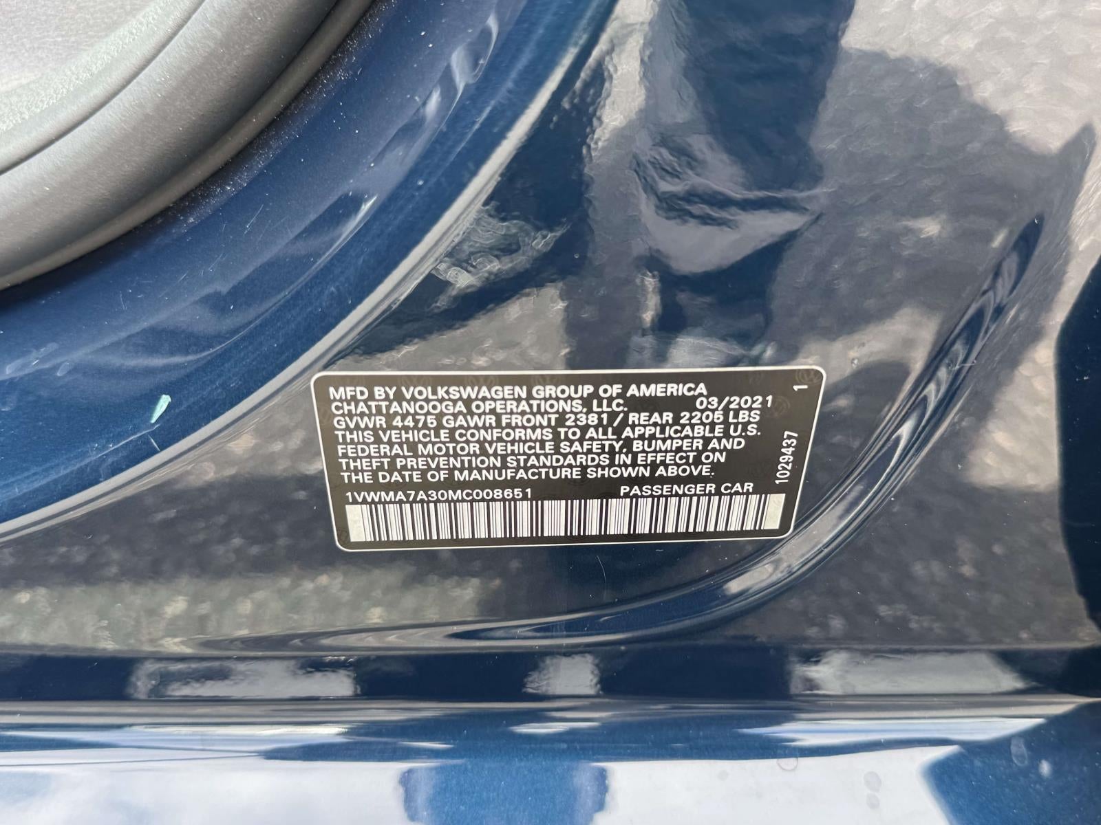 2021 Volkswagen Passat 2.0T R-Line