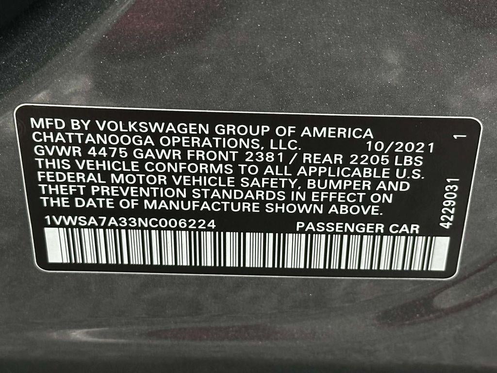 2022 Volkswagen Passat 2.0T SE