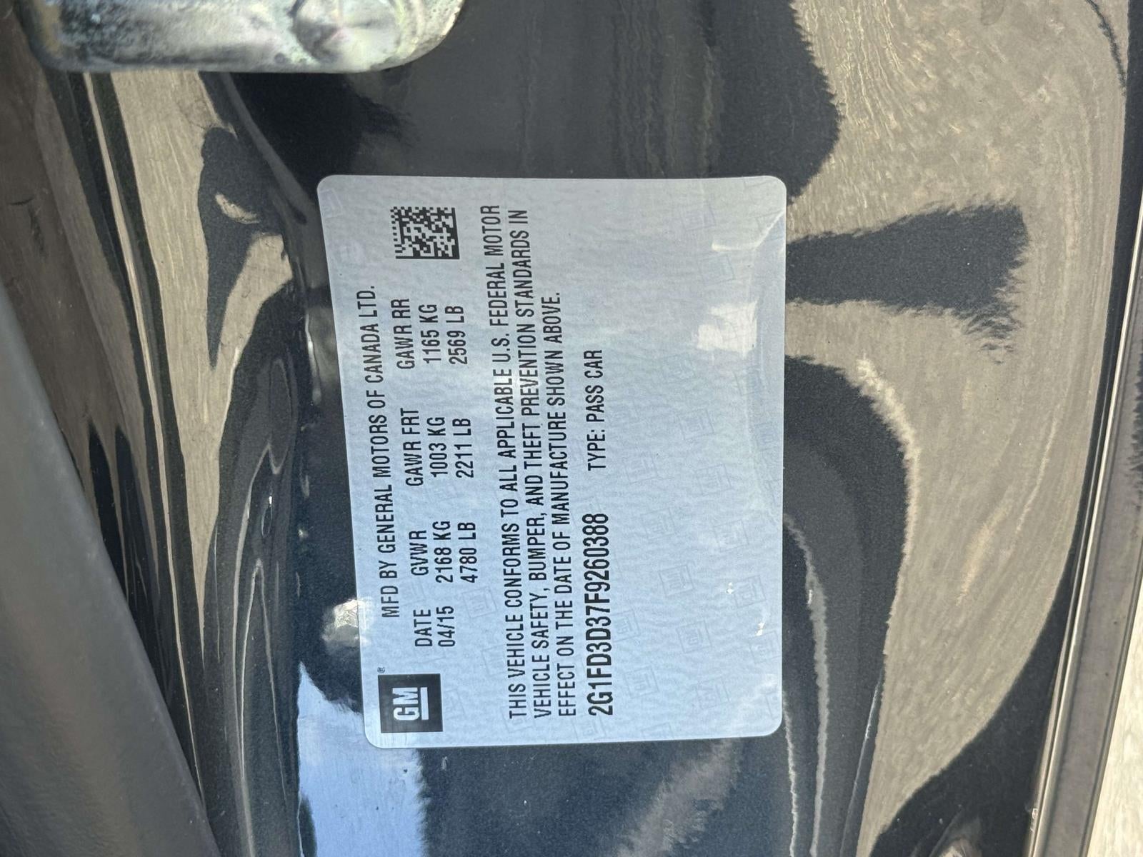 2015 Chevrolet Camaro 1LT