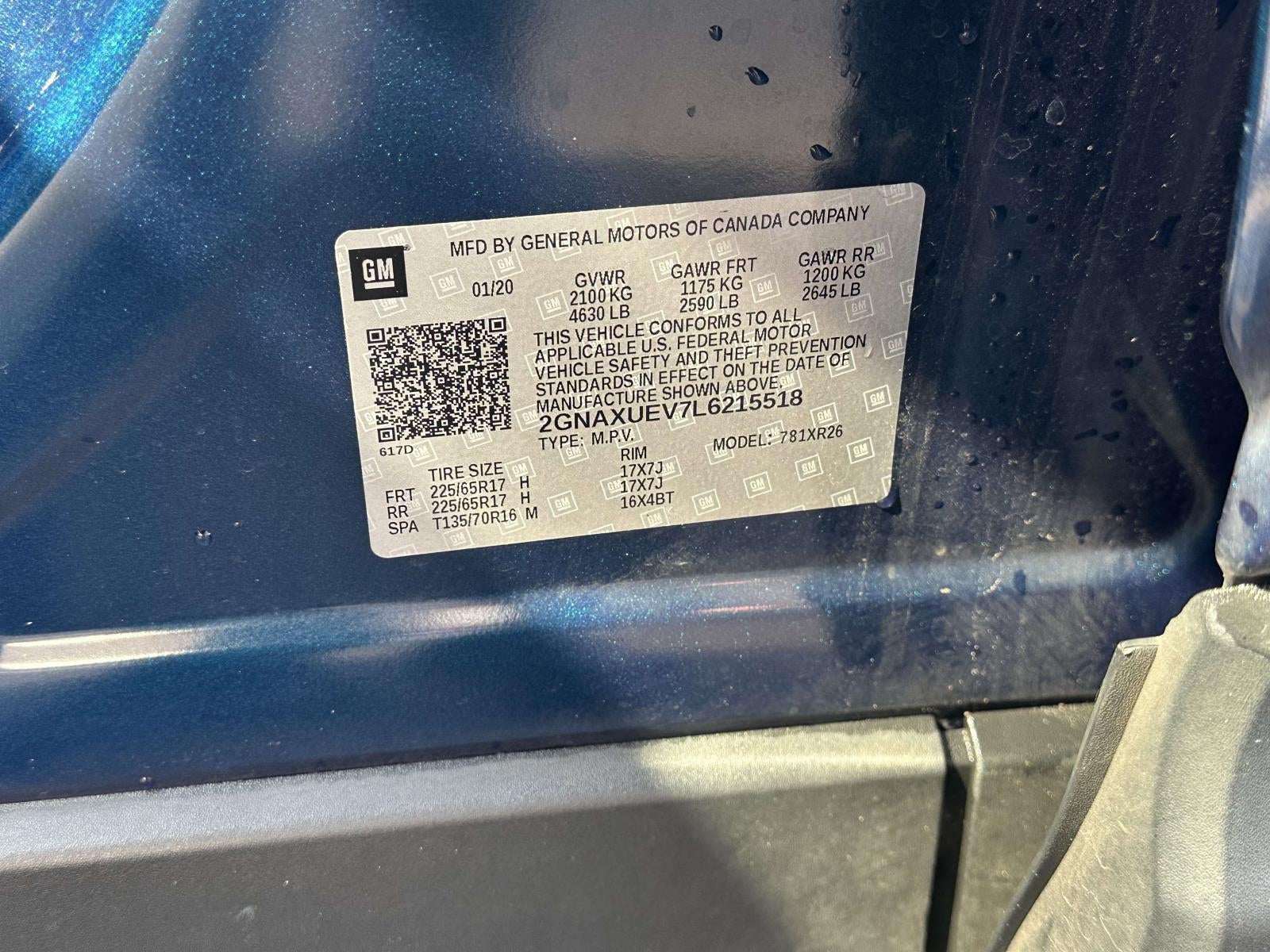 2020 Chevrolet Equinox AWD LT 1.5L Turbo