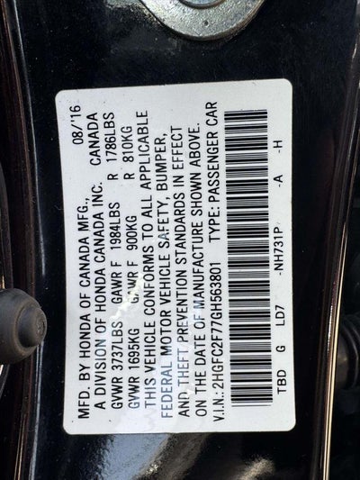 2016 Honda Civic EX