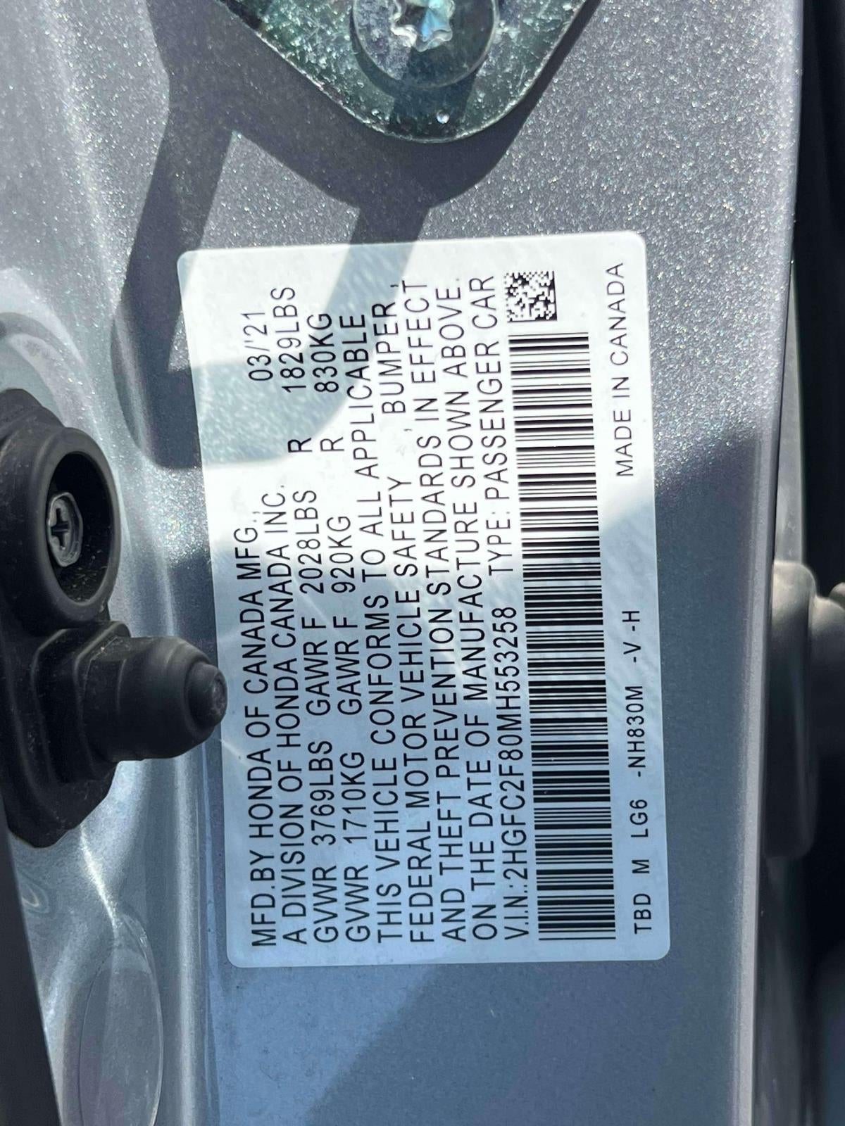 2021 Honda Civic Sport