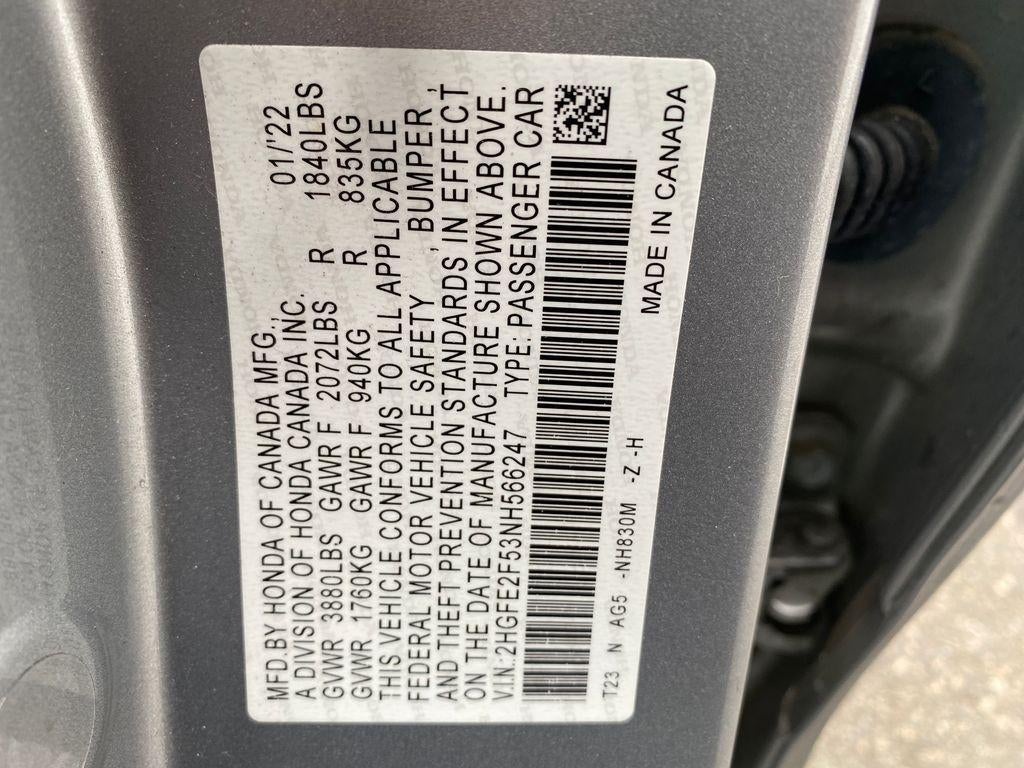 2022 Honda Civic Sport