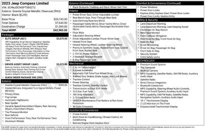 2023 Jeep Compass Limited 4x4