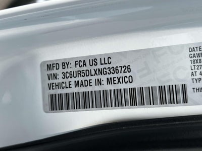 2022 RAM 2500 Big Horn Crew Cab 4x4 64' Box