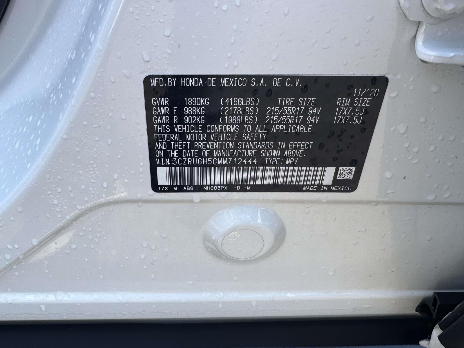 2021 Honda HR-V AWD EX