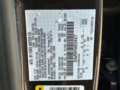 2017 Ford Fusion Sport