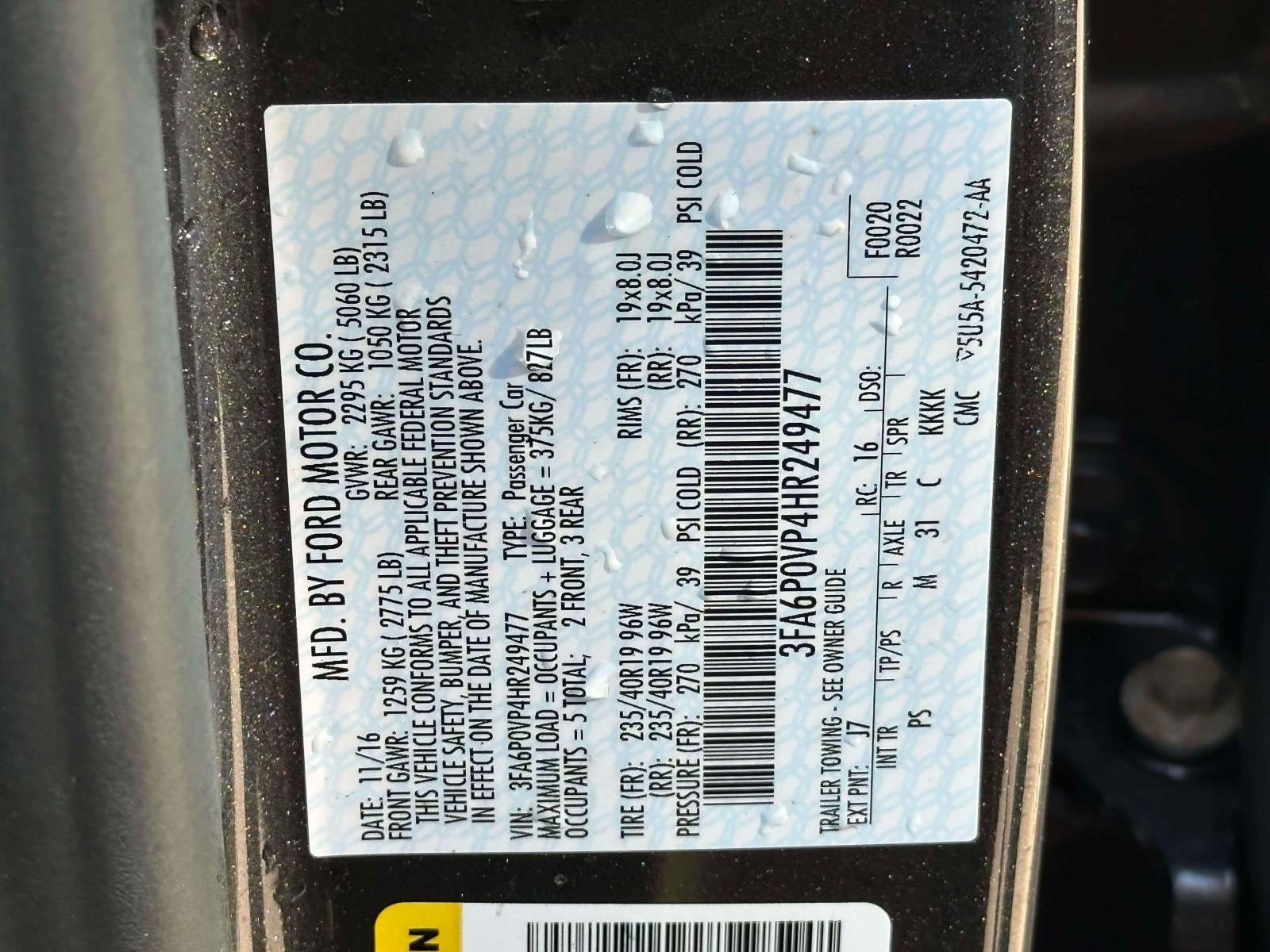 2017 Ford Fusion Sport