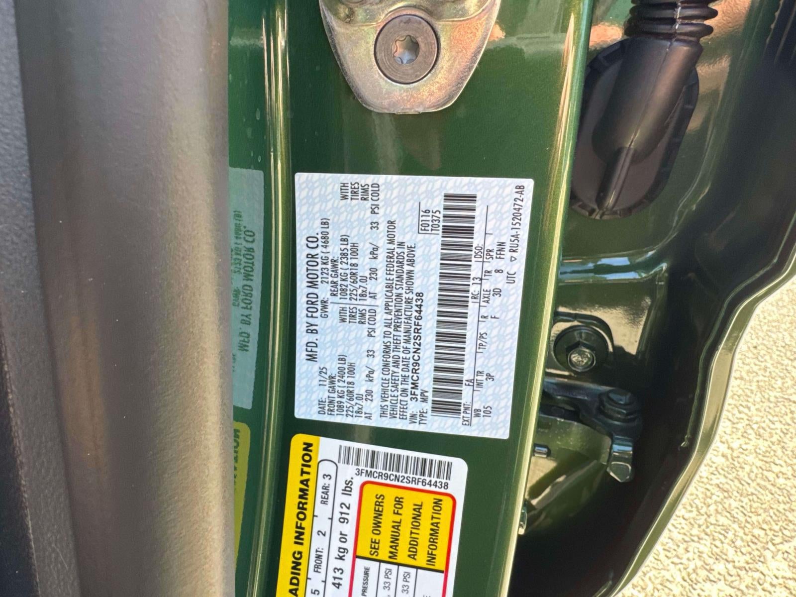 2025 Ford Bronco Sport Outer Banks