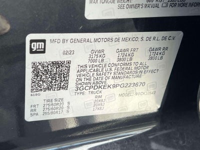 2023 Chevrolet Silverado 1500 4WD Crew Cab Short Bed LT with 2FL