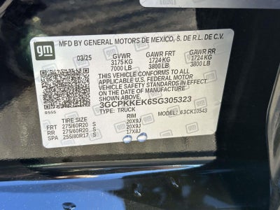 2025 Chevrolet Silverado 1500 4WD Crew Cab Short Bed LT with 2FL