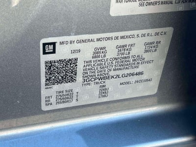 2020 Chevrolet Silverado 1500 2WD Crew Cab Short Bed Custom