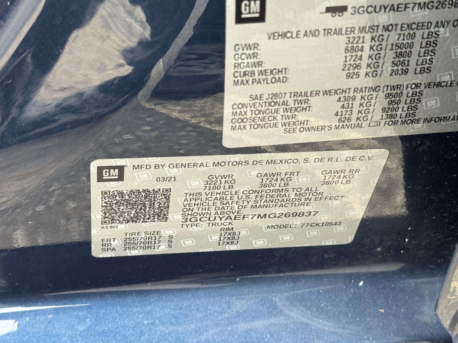2021 Chevrolet Silverado 1500 4WD Crew Cab Short Bed WT