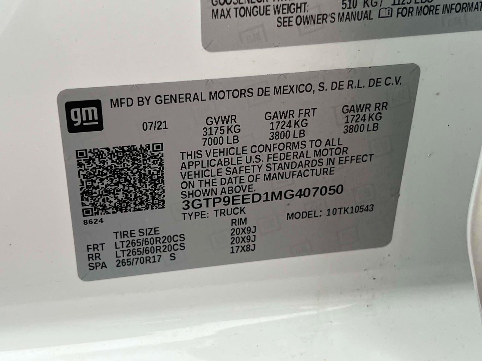 2021 GMC Sierra 1500 4WD Crew Cab Short Box AT4