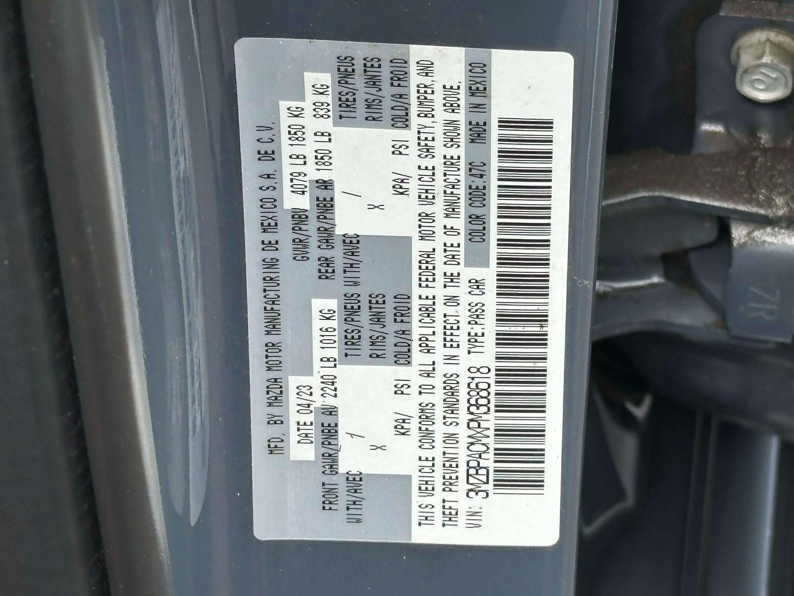 2023 Mazda Mazda3 Sedan 2.5 S Carbon Edition