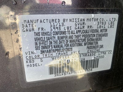 2014 Nissan Sentra SV