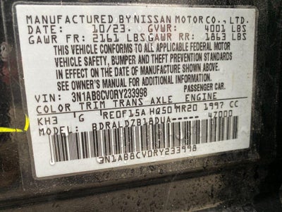 2024 Nissan Sentra SV Xtronic CVT