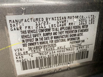 2024 Nissan Sentra SV Xtronic CVT