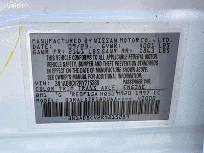 2024 Nissan Sentra SV Xtronic CVT