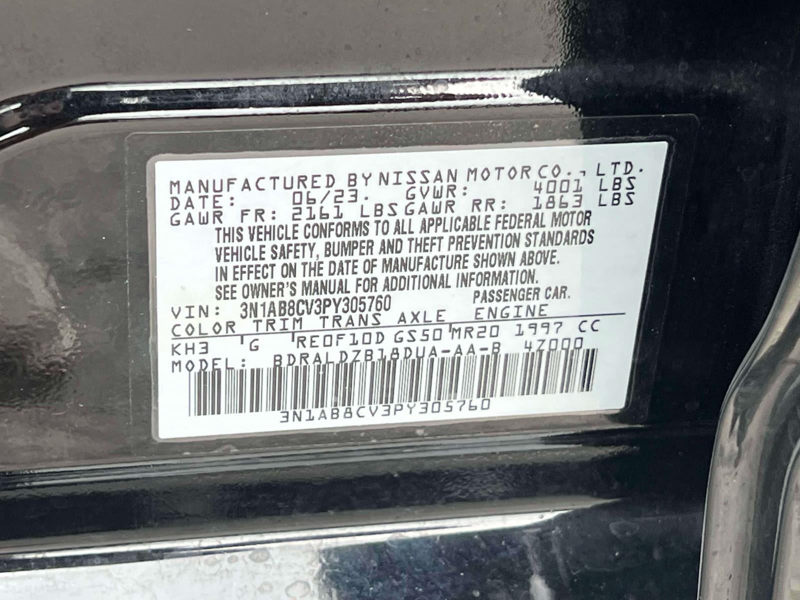 2023 Nissan Sentra SV Xtronic CVT