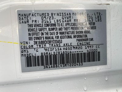 2024 Nissan Sentra SV Xtronic CVT