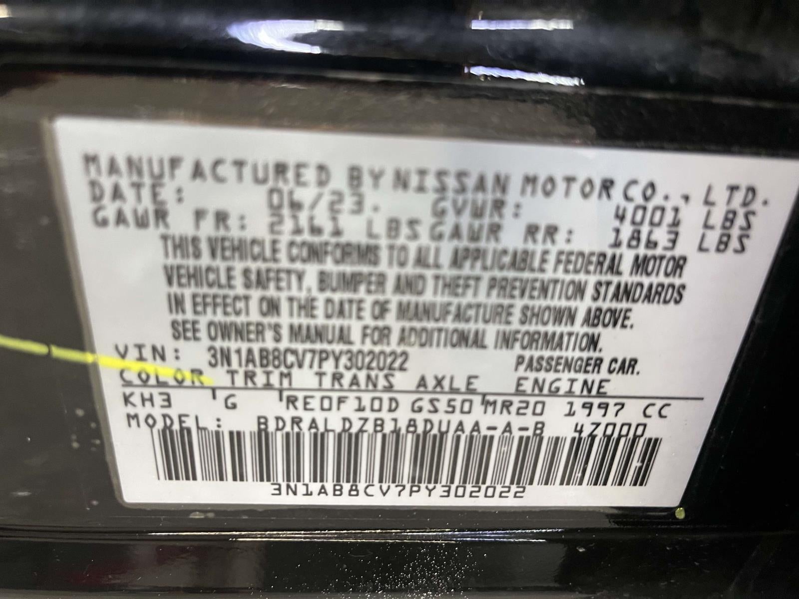 2023 Nissan Sentra SV Xtronic CVT