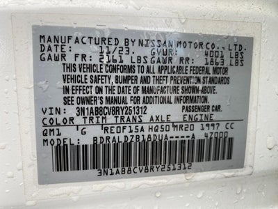 2024 Nissan Sentra SV Xtronic CVT