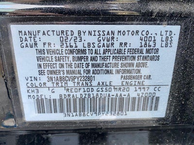 2023 Nissan Sentra SV Xtronic CVT