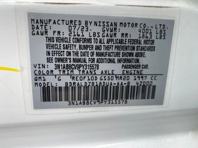 2023 Nissan Sentra SV Xtronic CVT