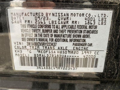 2024 Nissan Sentra SV Xtronic CVT