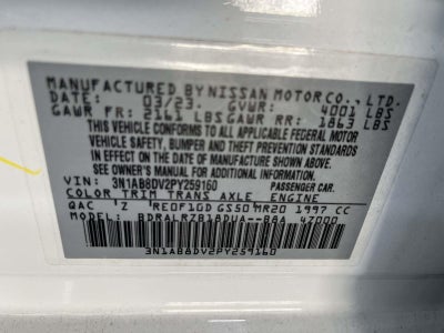 2023 Nissan Sentra SR Xtronic CVT