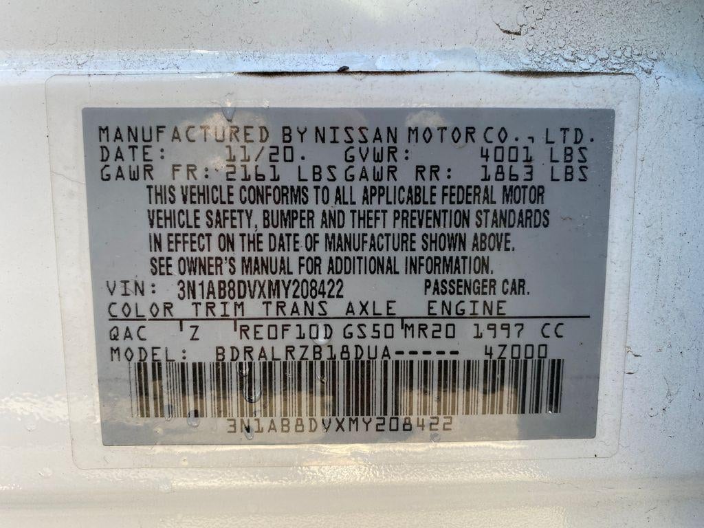 2021 Nissan Sentra SR Xtronic CVT