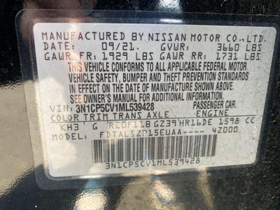 2021 Nissan Kicks SV Xtronic CVT