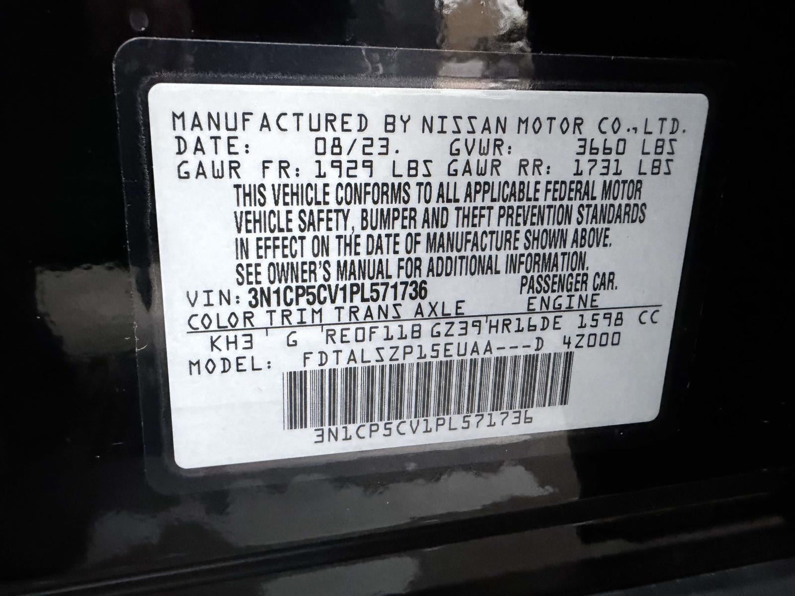 2023 Nissan Kicks SV Xtronic CVT