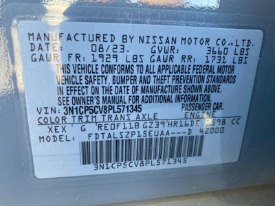 2023 Nissan Kicks SV Xtronic CVT