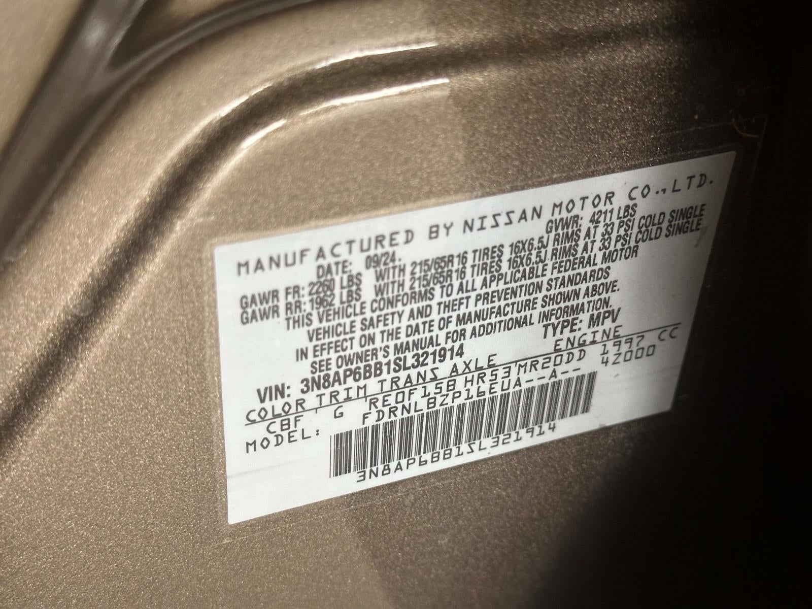 2025 Nissan Kicks S Intelligent AWD