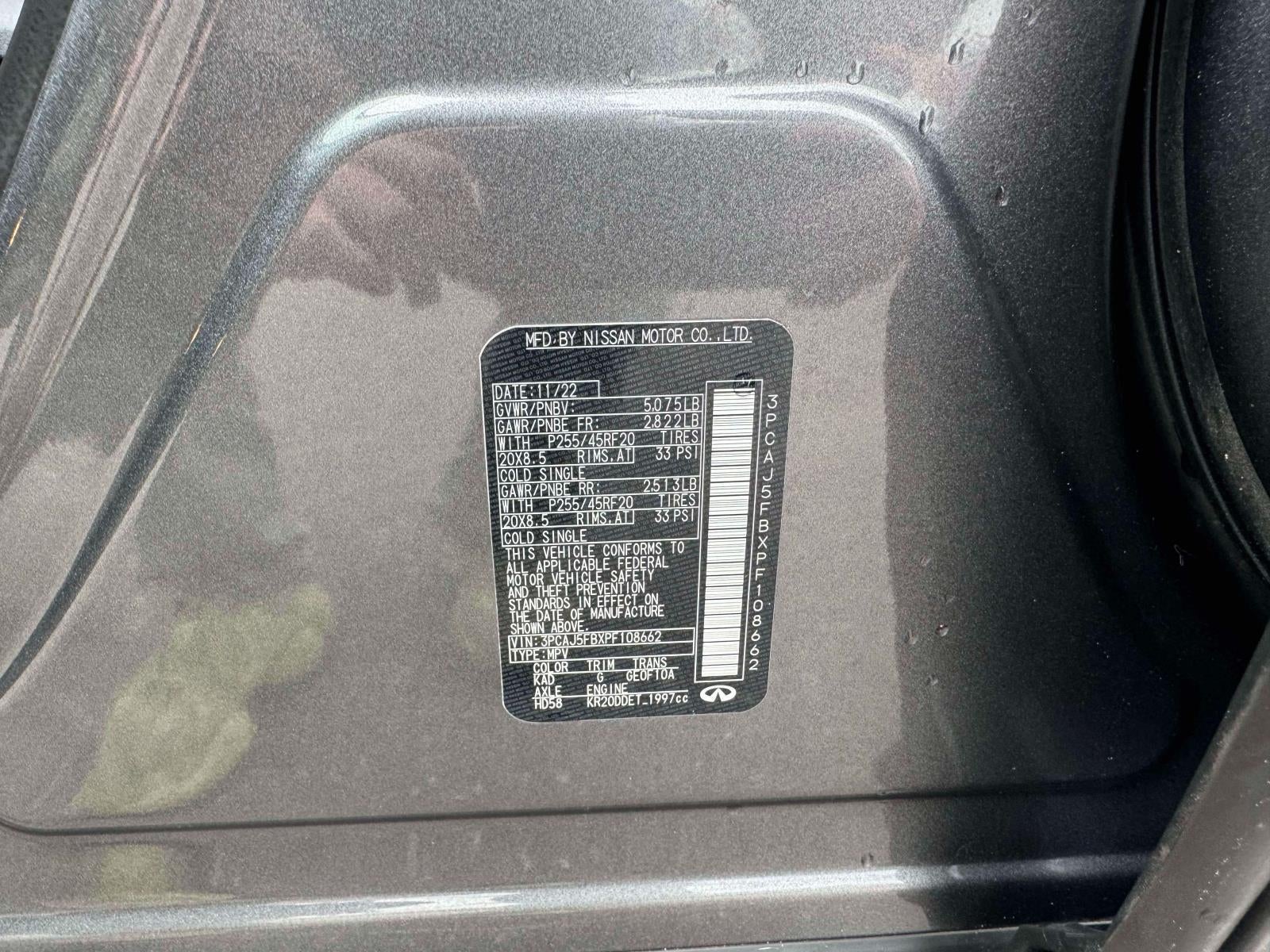 2023 INFINITI QX50 SPORT AWD