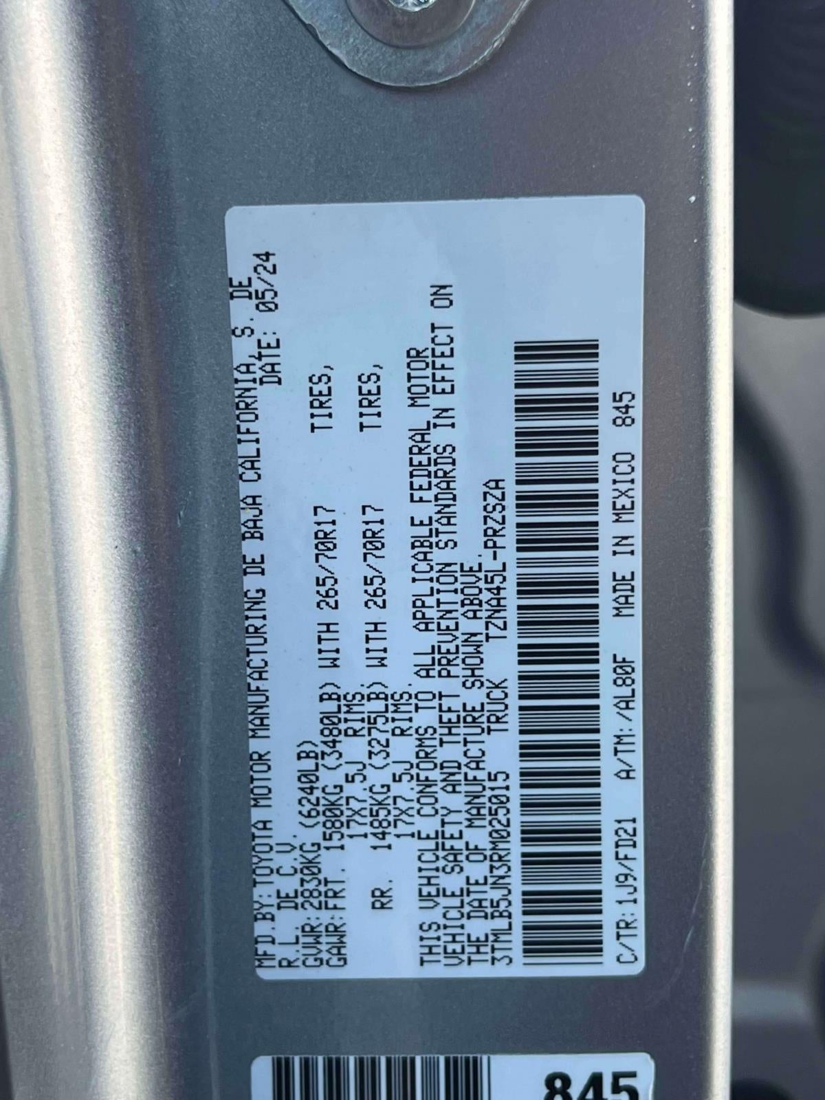 2024 Toyota Tacoma TRD Off Road