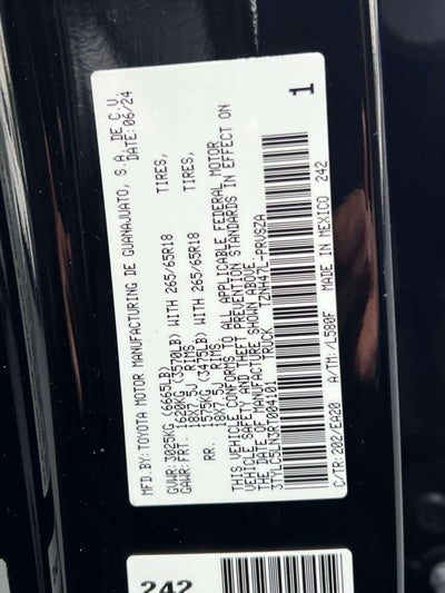 2024 Toyota Tacoma Hybrid TRD Sport 4WD
