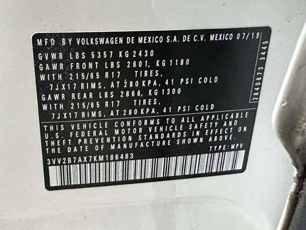 2019 Volkswagen Tiguan 2.0T SE